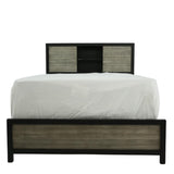 Daughtrey Black Full Bookcase Bed