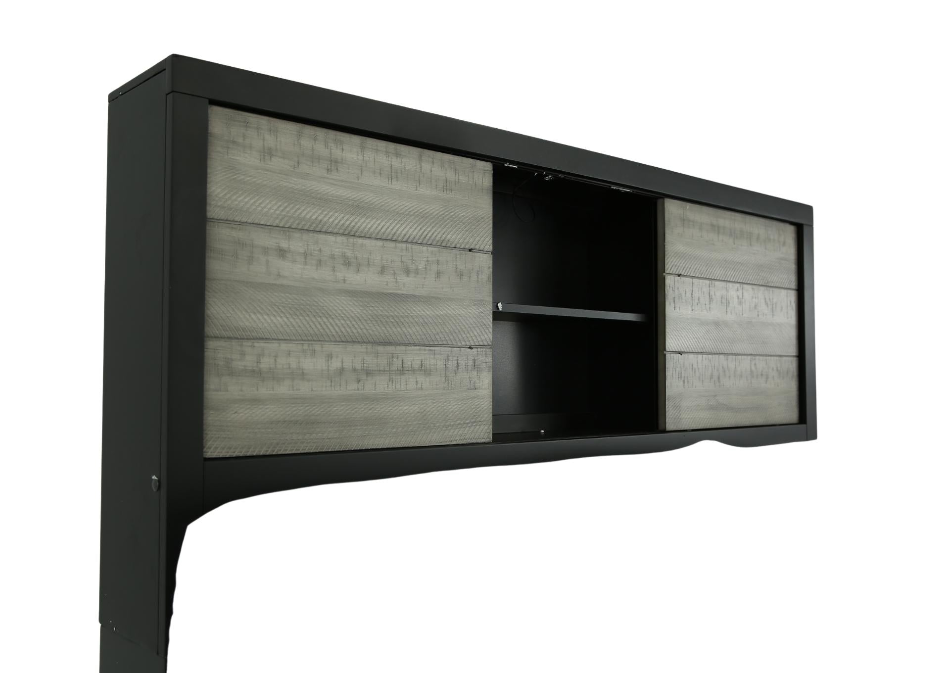 Daughtrey Black Full Bookcase Bed - Additional View 2