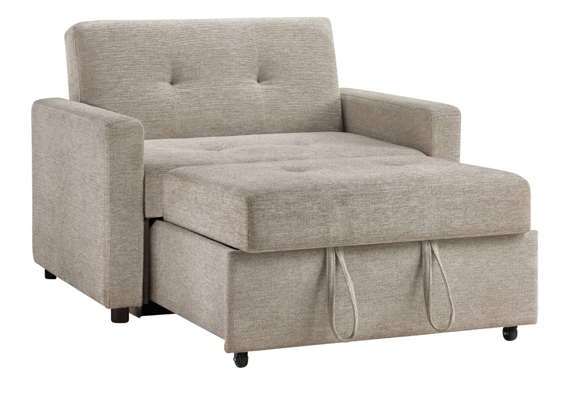 Noah Chair With Twin Sleeper - Brown - Additional View 2