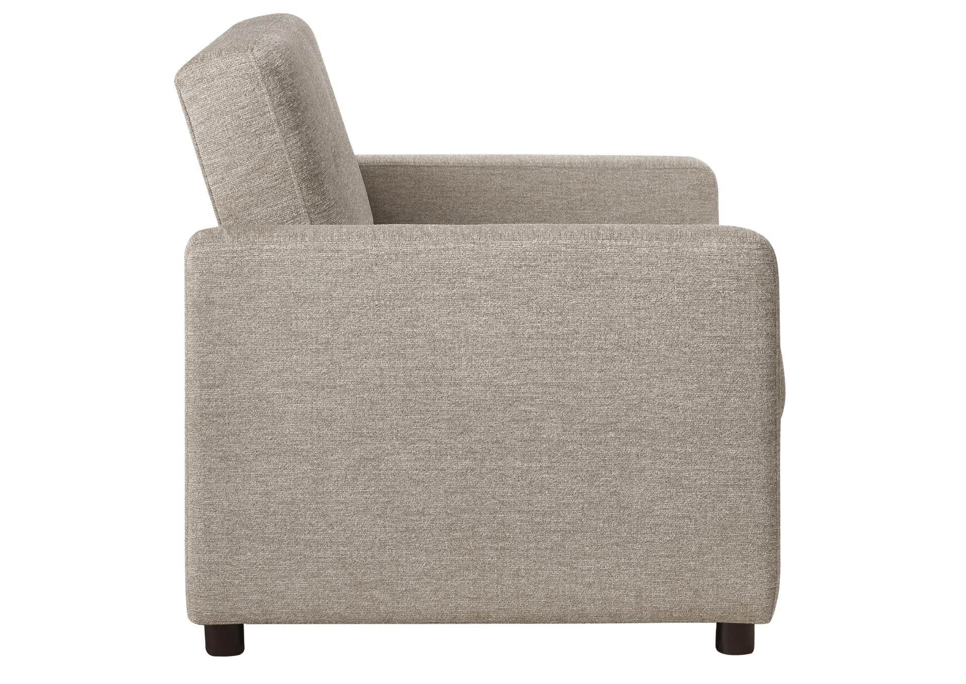 Noah Chair With Twin Sleeper - Brown - Additional View 4