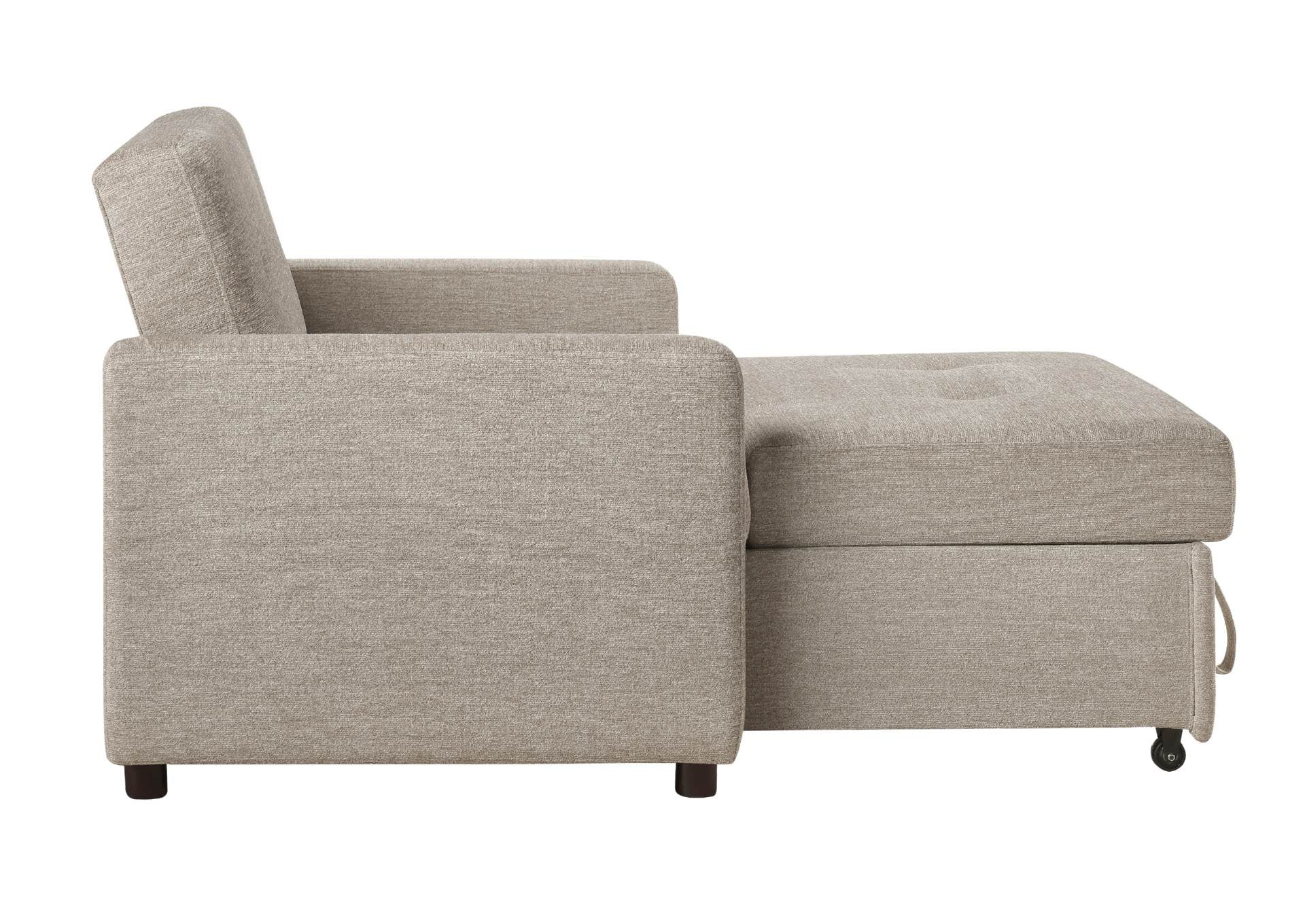Noah Chair With Twin Sleeper - Brown - Additional View 5