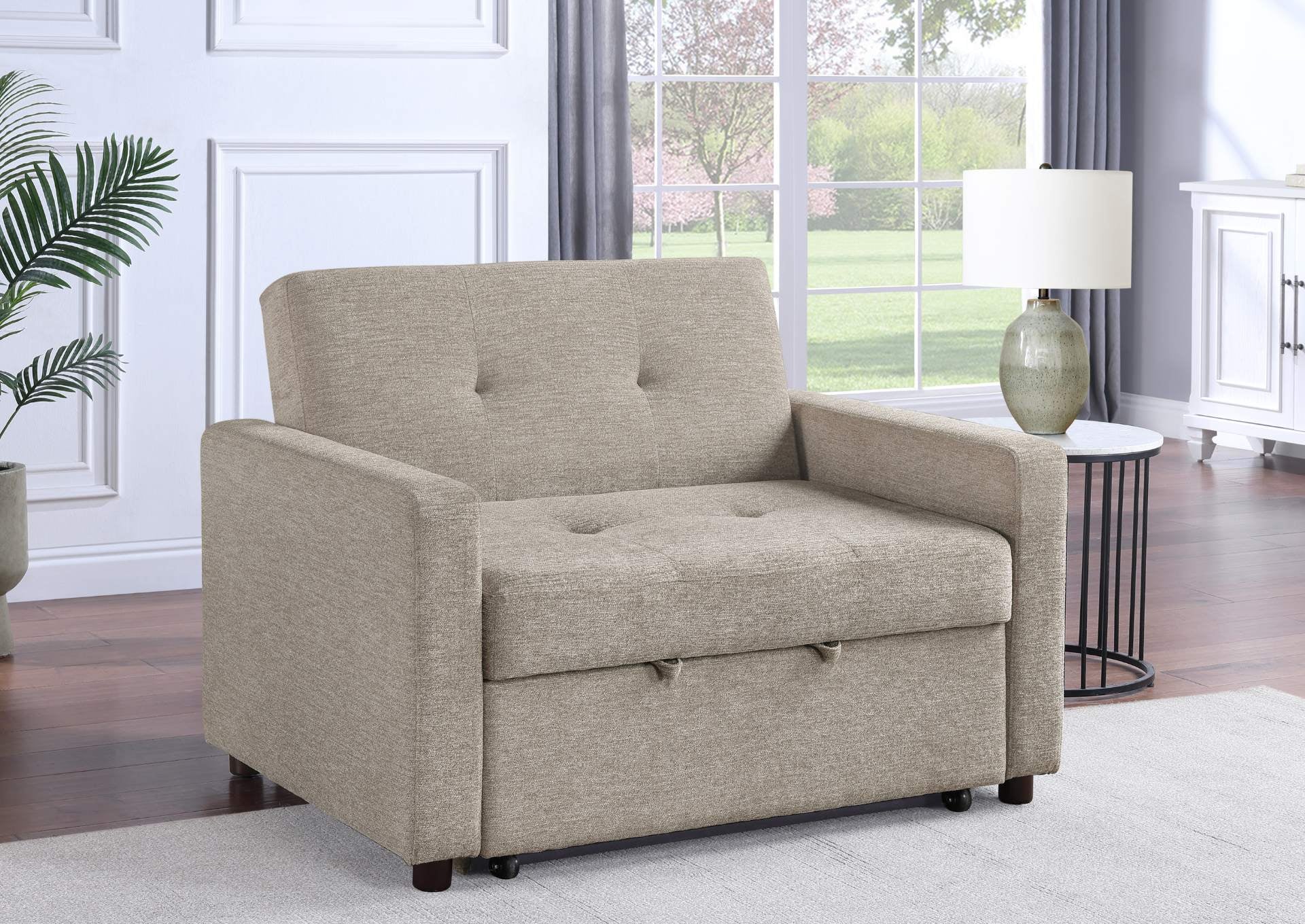 Noah Chair With Twin Sleeper - Brown - Additional View 7