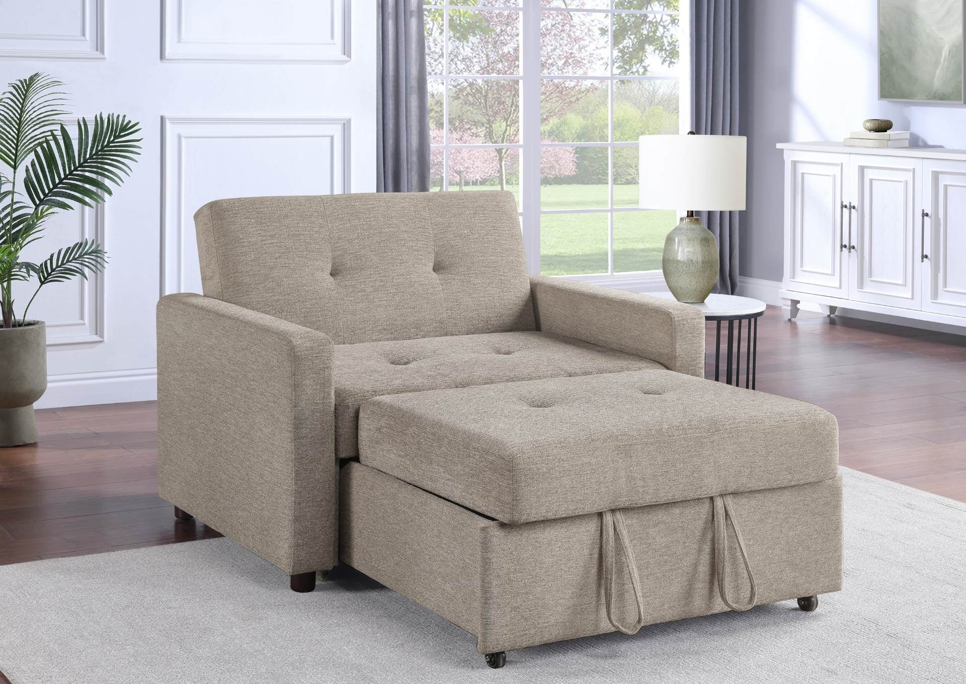Noah Chair With Twin Sleeper - Brown - Additional View 8