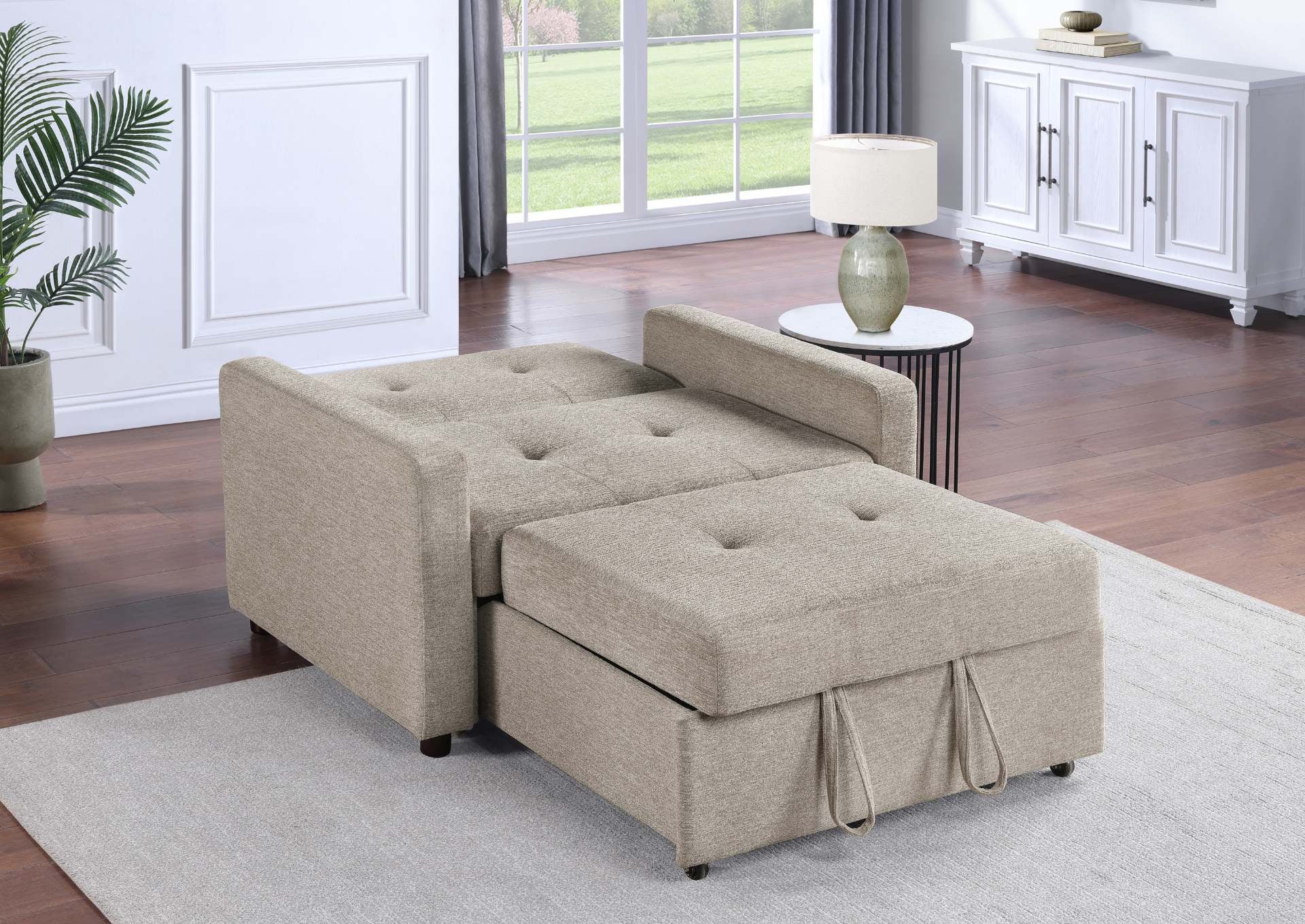 Noah Chair With Twin Sleeper - Brown - Additional View 9