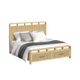 Elements International - Ridgemont King Bed - Light Brown Wood - Beds