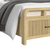 Elements International - Ridgemont King Bed - Light Brown Wood - Beds - Additional View 5