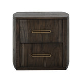 International Furniture Direct - RIVERBEND EMBER NIGHTSTAND - Dark Brown Wood - Nightstands - Additional View 1