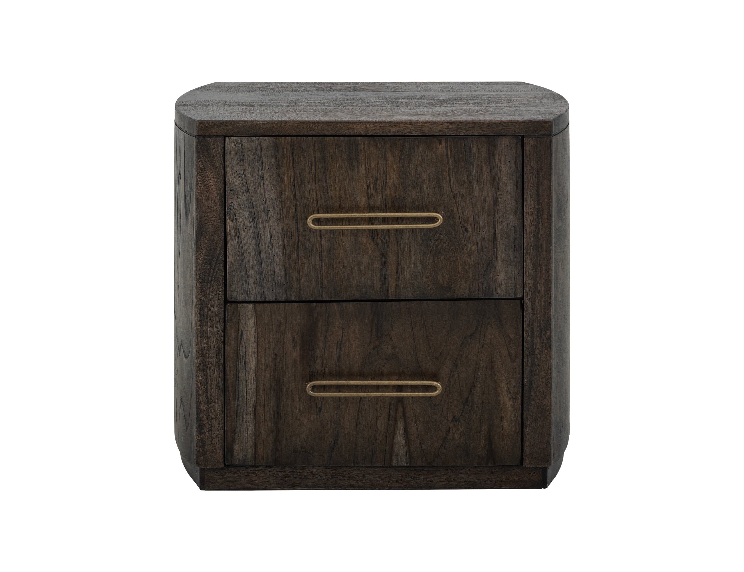 International Furniture Direct - RIVERBEND EMBER NIGHTSTAND - Dark Brown Wood - Nightstands - Additional View 1