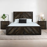International Furniture Direct - RIVERBEND EMBER NIGHTSTAND - Dark Brown Wood - Nightstands - Additional View 2