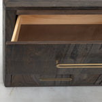 International Furniture Direct - RIVERBEND EMBER NIGHTSTAND - Dark Brown Wood - Nightstands - Additional View 6