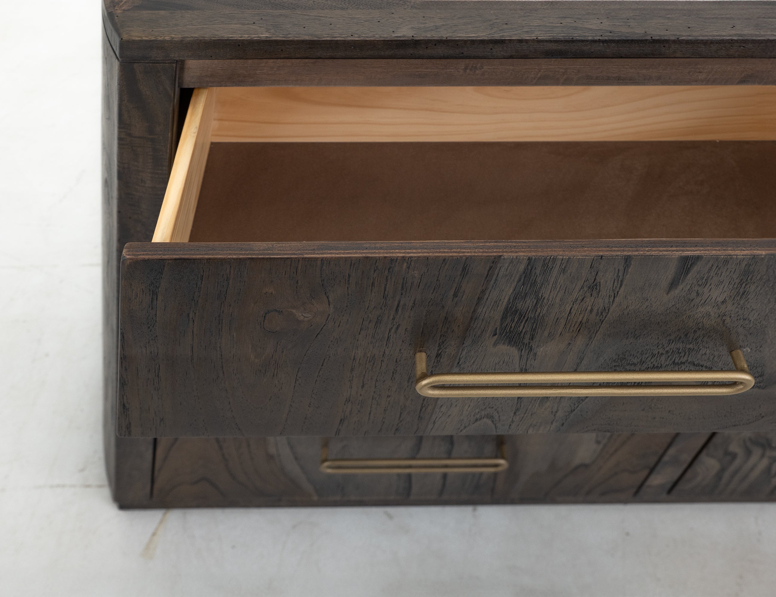 International Furniture Direct - RIVERBEND EMBER NIGHTSTAND - Dark Brown Wood - Nightstands - Additional View 6