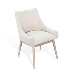 Sunny Designs - GIBSON LOWBACK CHAIR - Beige Wood|Fabric - Chairs
