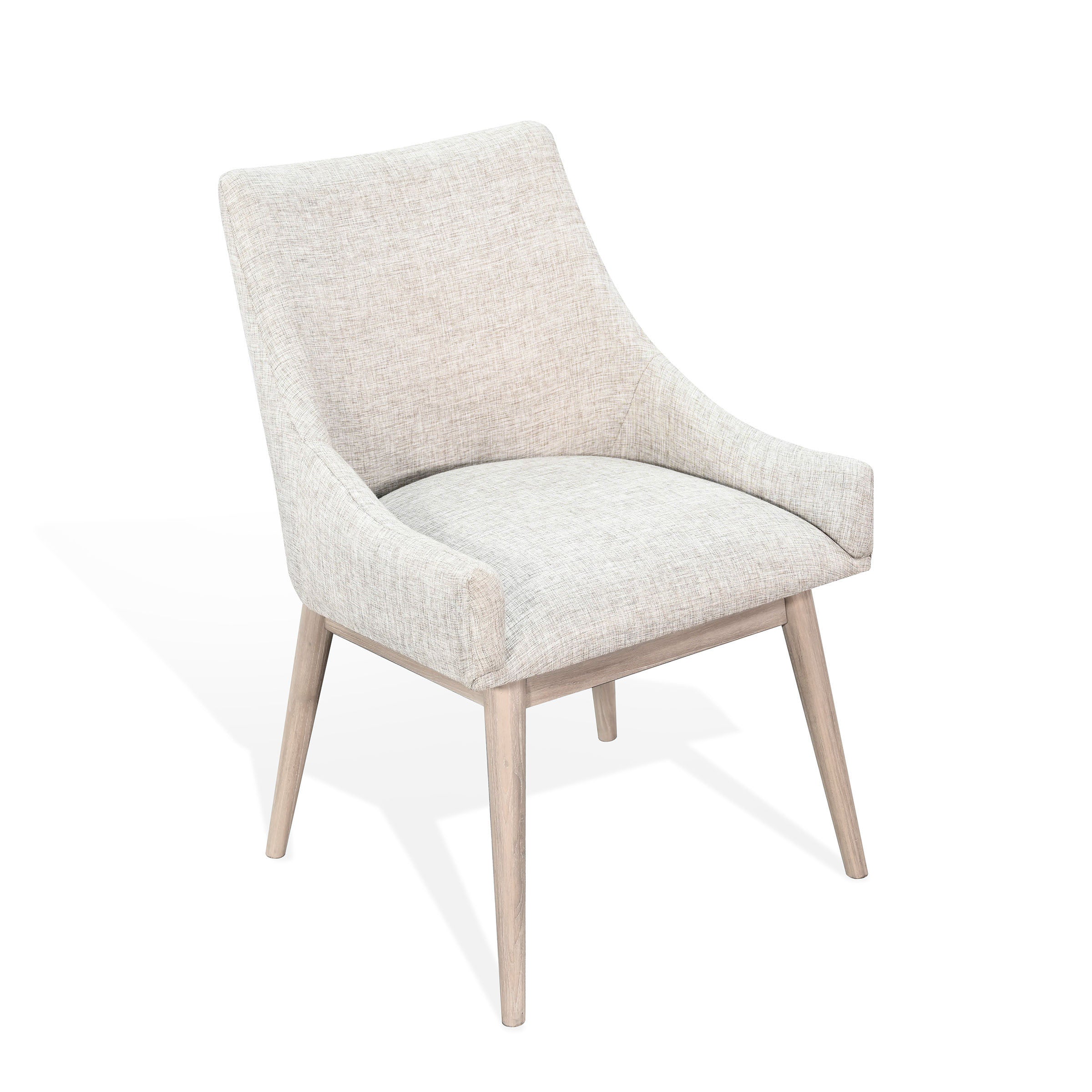 Sunny Designs - GIBSON LOWBACK CHAIR - Beige Wood|Fabric - Chairs