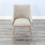 Sunny Designs - GIBSON LOWBACK CHAIR - Beige Wood|Fabric - Chairs - Additional View 3