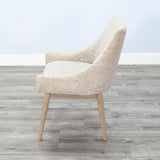 Sunny Designs - GIBSON LOWBACK CHAIR - Beige Wood|Fabric - Chairs - Additional View 7