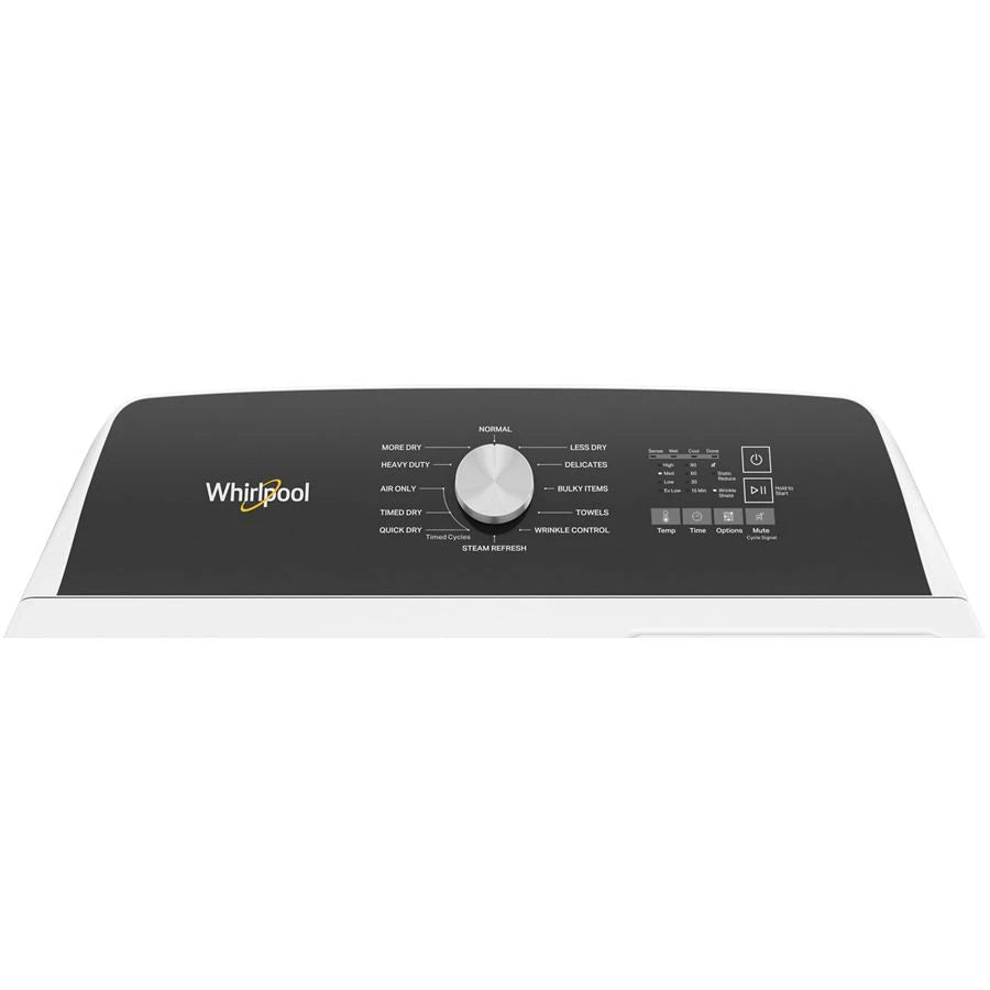 WHIRLPOOL WHITE 7.0CU ELECTRIC DRYER WITH STEAM AND MOISTURE SENSING - Dryers - Additional View 1