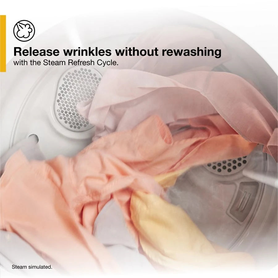 WHIRLPOOL WHITE 7.0CU ELECTRIC DRYER WITH STEAM AND MOISTURE SENSING - Dryers - Additional View 4