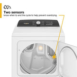 WHIRLPOOL WHITE 7.0CU ELECTRIC DRYER WITH STEAM AND MOISTURE SENSING - Dryers - Additional View 6
