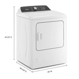 WHIRLPOOL WHITE 7.0CU ELECTRIC DRYER WITH STEAM AND MOISTURE SENSING - Dryers - Additional View 11