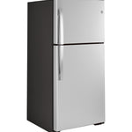 GE STAINLESS STEEL 22CU TOP FREEZER REFRIGERATOR - Pearl Silver - Refrigerators - Additional View 2