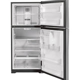 GE STAINLESS STEEL 22CU TOP FREEZER REFRIGERATOR - Pearl Silver - Refrigerators - Additional View 3