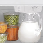 GE STAINLESS STEEL 22CU TOP FREEZER REFRIGERATOR - Pearl Silver - Refrigerators - Additional View 6