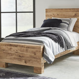 Ashley Furniture - Hyanna Twin Panel Bed - Brown - Beige Wood - Beds - Additional View 2