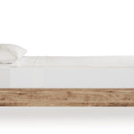 Ashley Furniture - Hyanna Twin Panel Bed - Brown - Beige Wood - Beds - Additional View 4