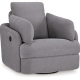 Ashley Furniture - Nexseat Swivel Recliner - Gray Next-Gen Nuvella - Recliners