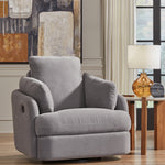 Ashley Furniture - Nexseat Swivel Recliner - Gray Next-Gen Nuvella - Recliners - Additional View 1