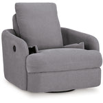 Ashley Furniture - Nexseat Swivel Recliner - Gray Next-Gen Nuvella - Recliners - Additional View 3