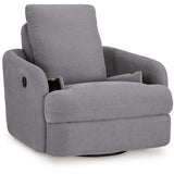 Ashley Furniture - Nexseat Swivel Recliner - Gray Next-Gen Nuvella - Recliners - Additional View 3