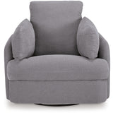 Ashley Furniture - Nexseat Swivel Recliner - Gray Next-Gen Nuvella - Recliners - Additional View 4