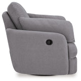 Ashley Furniture - Nexseat Swivel Recliner - Gray Next-Gen Nuvella - Recliners - Additional View 5