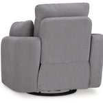 Ashley Furniture - Nexseat Swivel Recliner - Gray Next-Gen Nuvella - Recliners - Additional View 6