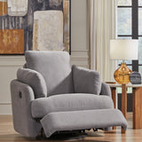 Ashley Furniture - Nexseat Swivel Recliner - Gray Next-Gen Nuvella - Recliners - Additional View 7