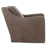 BONAVENTURA WALNUT LEATHER SWIVEL CHAIR - Additional View 2