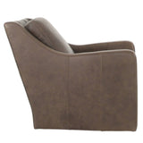 BONAVENTURA WALNUT LEATHER SWIVEL CHAIR - Additional View 2