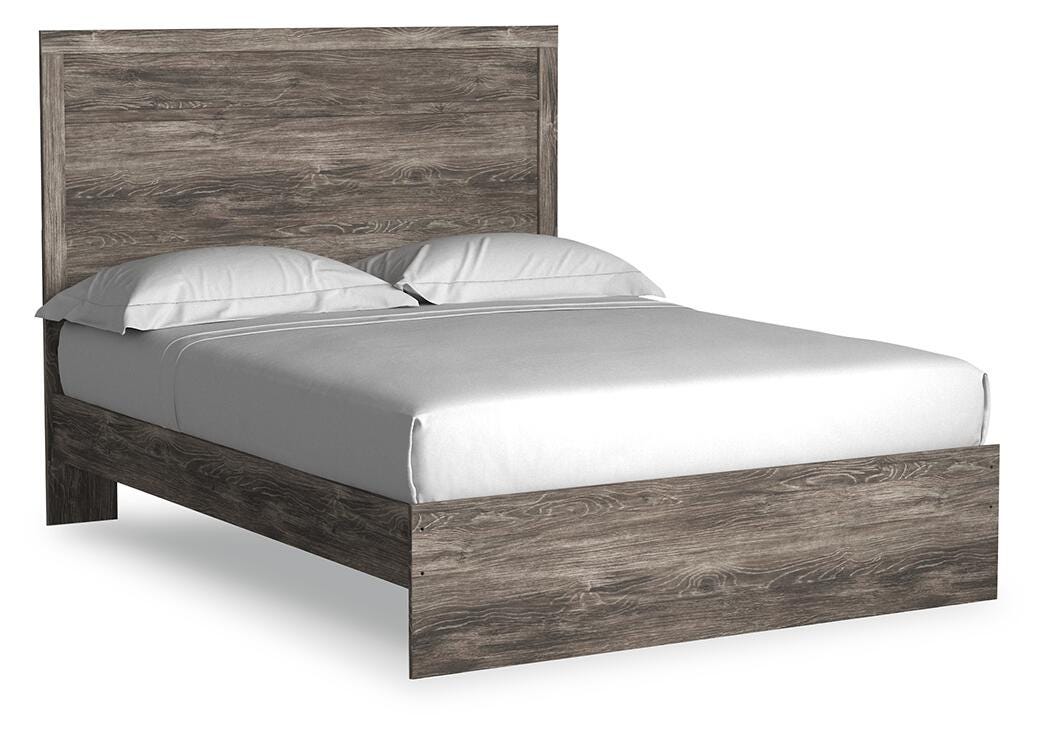 Ashley Furniture - Ralinski Queen Panel Bed - Brown - Gray Wood - Beds