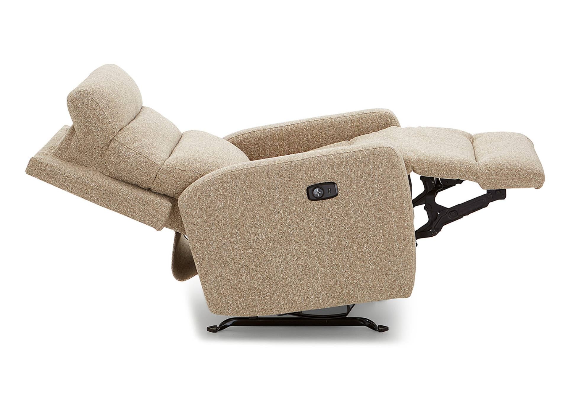 KRISTISHA STONE POWER SWIVEL RECLINER - Additional View 4