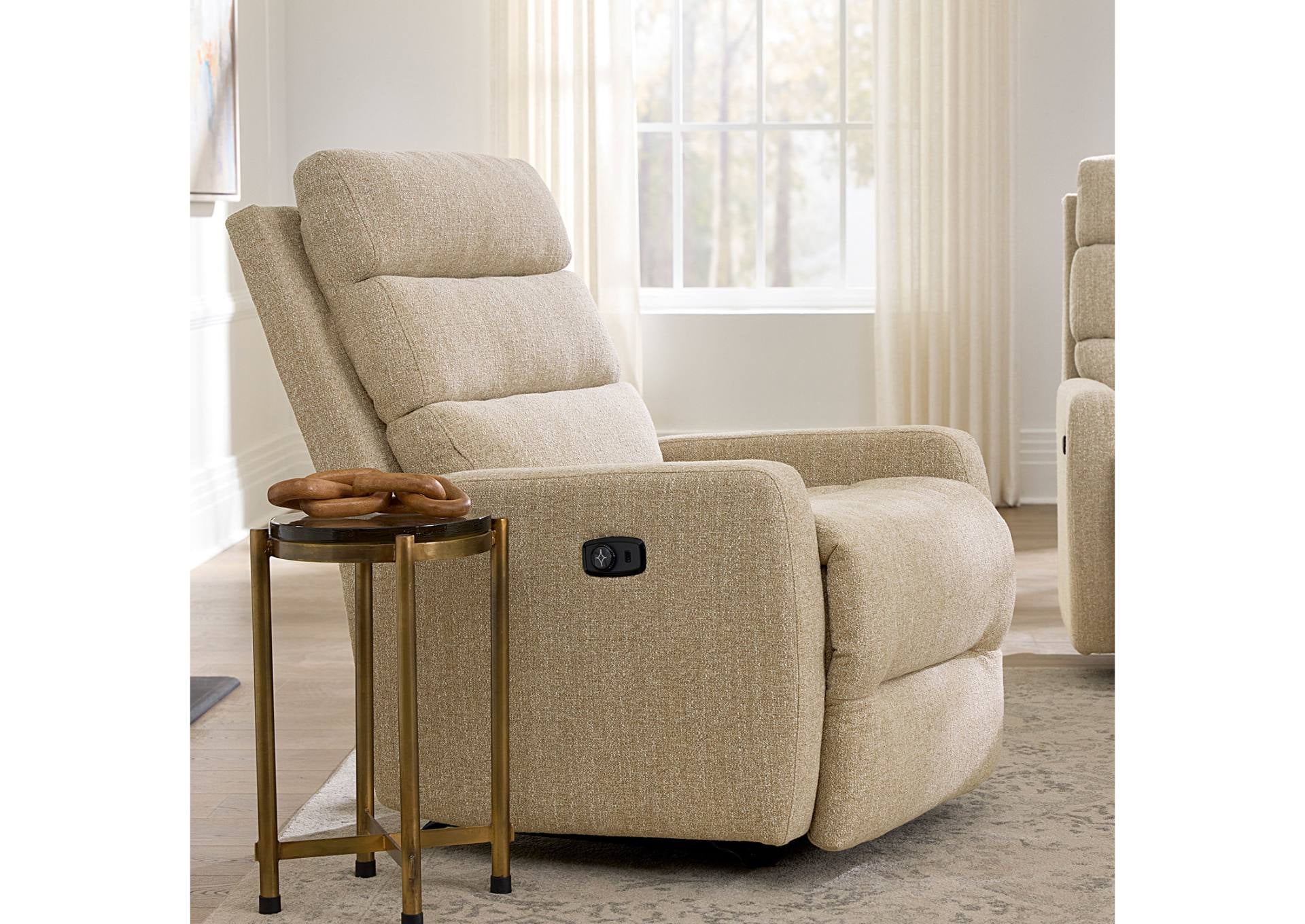 KRISTISHA STONE POWER SWIVEL RECLINER - Additional View 5