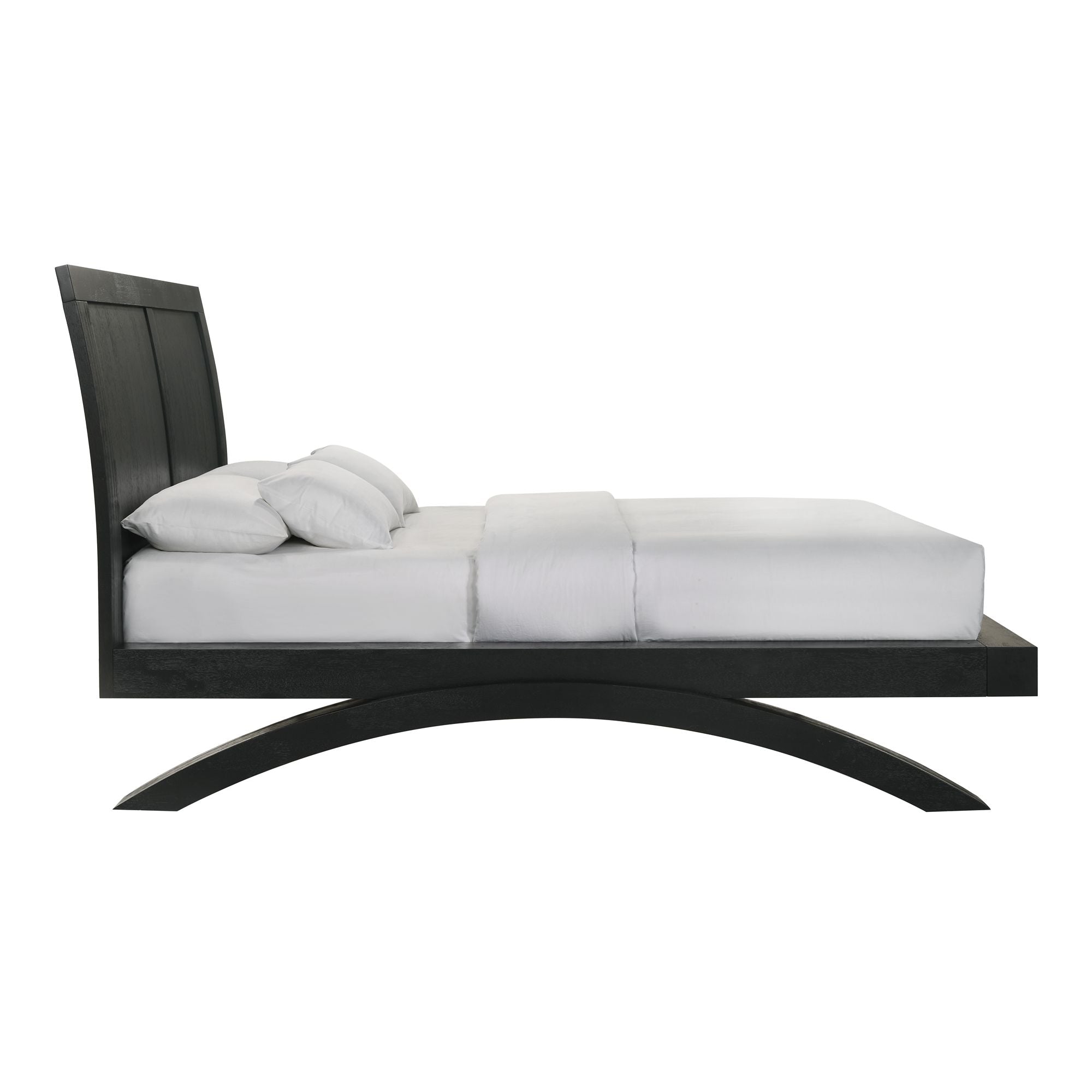 Elements International - Allan King Bed - Black - Wood - Beds - Additional View 1