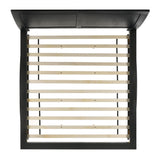 Elements International - Allan King Bed - Black - Wood - Beds - Additional View 7