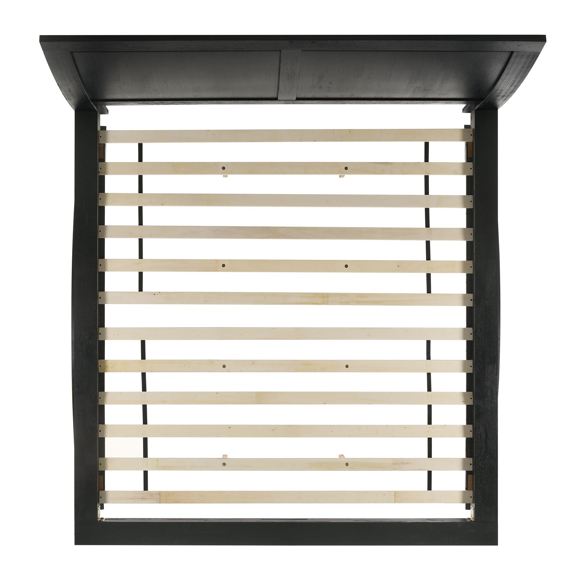 Elements International - Allan King Bed - Black - Wood - Beds - Additional View 7