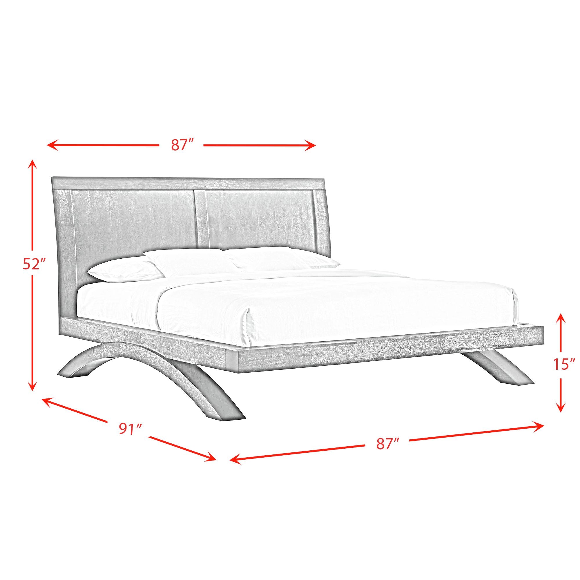 Elements International - Allan King Bed - Black - Wood - Beds - Additional View 8