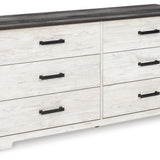 Ashley Furniture - SHAWBURN DRESSER - Light Brown Wood - Dresser & Mirror