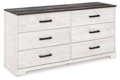 Ashley Furniture - SHAWBURN DRESSER - Light Brown Wood - Dresser & Mirror