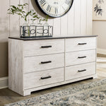 Ashley Furniture - SHAWBURN DRESSER - Light Brown Wood - Dresser & Mirror - Additional View 1