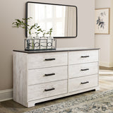 Ashley Furniture - SHAWBURN DRESSER - Light Brown Wood - Dresser & Mirror - Additional View 5