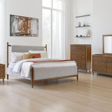 Ashley Furniture - Lyncott Queen Upholstered Bed - Dark Brown|Gray Fabric|Wood - Beds - Additional View 5